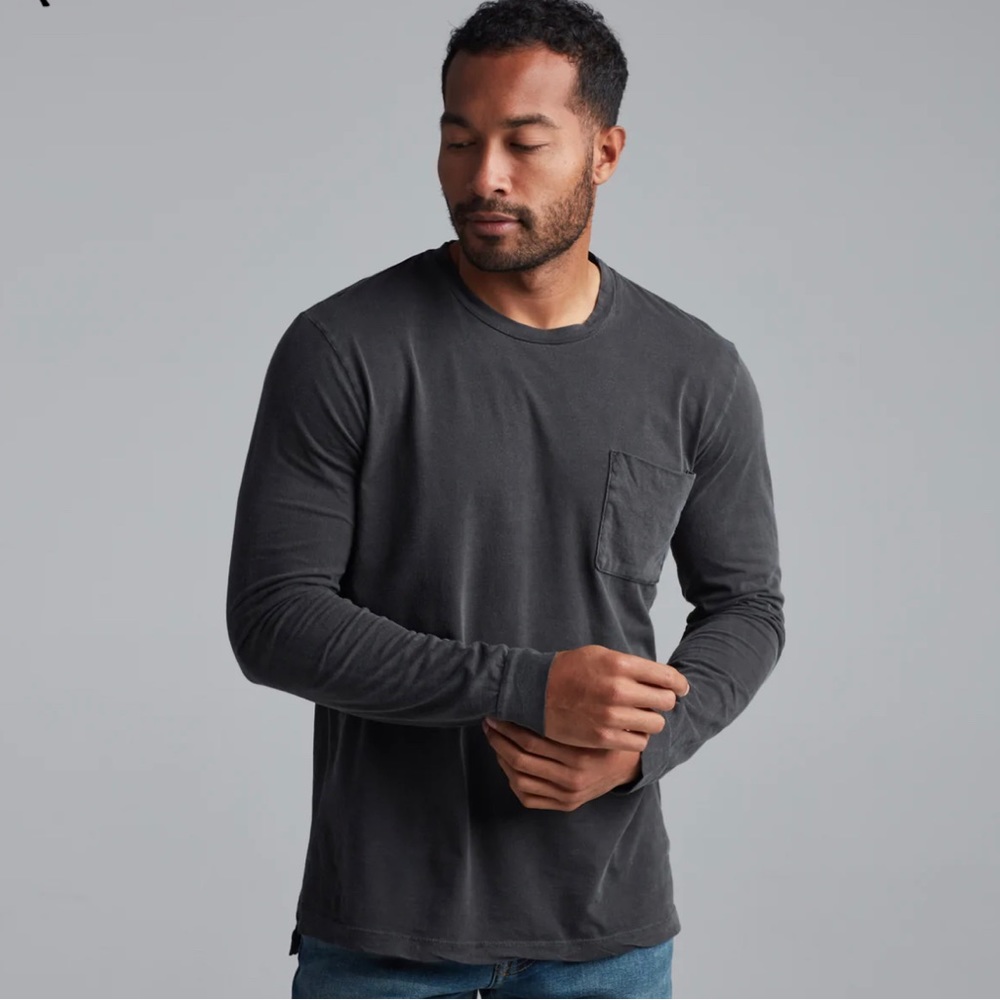 COPY - ASHER LONG SLEEVE POCKET TEE